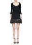 Main View - Click To Enlarge - ALEXANDER MCQUEEN - Netted silk ruffle knit dress