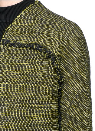 Detail View - Click To Enlarge - PROENZA SCHOULER - 'Lady' fringed contrast tweed jacket