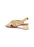 Detail View - Click To Enlarge - CLERGERIE - 'Laora' cross strap raffia slingback sandals
