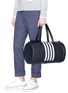 Figure View - Click To Enlarge - THOM BROWNE  - Stripe pebble grain leather tote bag