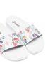 Detail View - Click To Enlarge - JOSHUA SANDERS - 'Diamond Pony' print rubber kids slide sandals