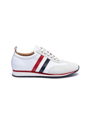 Main View - Click To Enlarge - THOM BROWNE  - Stripe panel sneakers