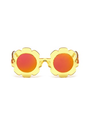 Main View - Click To Enlarge - SONS + DAUGHTERS - 'Pixie' flower frame acetate mirror kids sunglasses