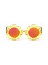 Main View - Click To Enlarge - SONS + DAUGHTERS - 'Pixie' flower frame acetate mirror kids sunglasses