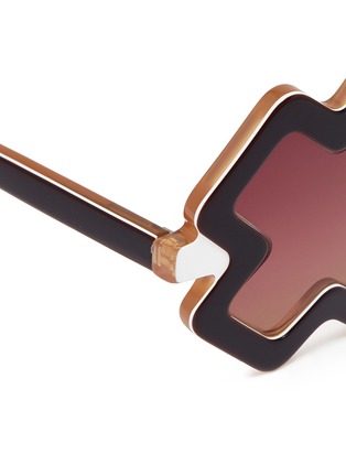 Detail View - Click To Enlarge - SONS + DAUGHTERS - 'XO' frame acetate kids sunglasses