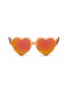 Main View - Click To Enlarge - SONS + DAUGHTERS - 'Lola' heart frame acetate mirror kids sunglasses