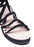 Detail View - Click To Enlarge - PEDRO GARCIA  - x Temperley London 'Lara' lace-up ribbon platform sandals