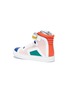 Detail View - Click To Enlarge - PIERRE HARDY - Colourblock leather high top kids sneakers