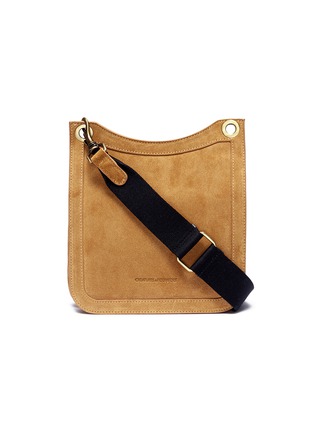 Main View - Click To Enlarge - CREATURES OF COMFORT - 'Equestrian' suede crossbody bag