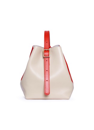 Main View - Click To Enlarge - CREATURES OF COMFORT - 'Apple' colourblock small leather crossbody bag