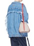 Figure View - Click To Enlarge - CREATURES OF COMFORT - 'Apple' colourblock small leather crossbody bag