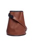 Main View - Click To Enlarge - CREATURES OF COMFORT - Colourblock small leather bucket bag