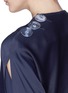 Detail View - Click To Enlarge - CHRISTOPHER ESBER - Button shoulder slit sleeve top