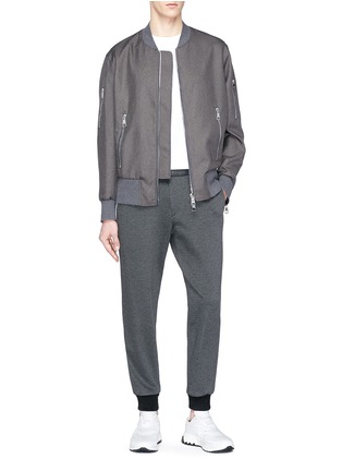 Figure View - Click To Enlarge - NEIL BARRETT - Twill bomber jacket
