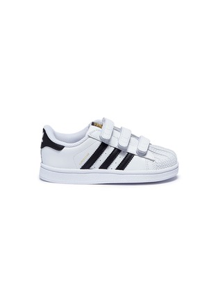Main View - Click To Enlarge - ADIDAS - 'Superstar CF' leather toddler sneakers