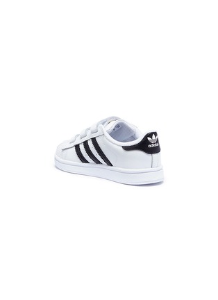 Figure View - Click To Enlarge - ADIDAS - 'Superstar CF' leather toddler sneakers