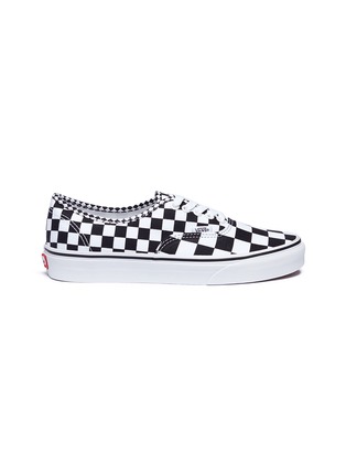 Main View - Click To Enlarge - VANS - 'Authentic' checkerboard canvas unisex sneakers