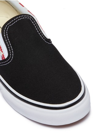 Detail View - Click To Enlarge - VANS - 'Classic Slip-on' colourblock checkerboard kids skates