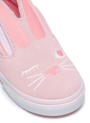 Detail View - Click To Enlarge - VANS - 'Slip-on Bunny' suede toddler skates