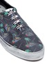 Detail View - Click To Enlarge - PALM ANGELS - 'Distressed Palms' print canvas sneakers
