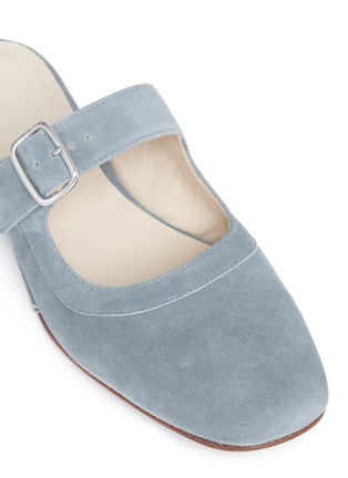 Detail View - Click To Enlarge - CREATURES OF COMFORT - 'Lucca' suede Mary Jane slides