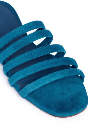 Detail View - Click To Enlarge - CREATURES OF COMFORT - 'Como' suede slide sandals