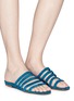 Figure View - Click To Enlarge - CREATURES OF COMFORT - 'Como' suede slide sandals