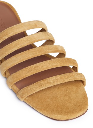 Detail View - Click To Enlarge - CREATURES OF COMFORT - 'Como' suede slide sandals