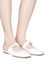 Figure View - Click To Enlarge - CREATURES OF COMFORT - 'Lucca' leather Mary Jane slides