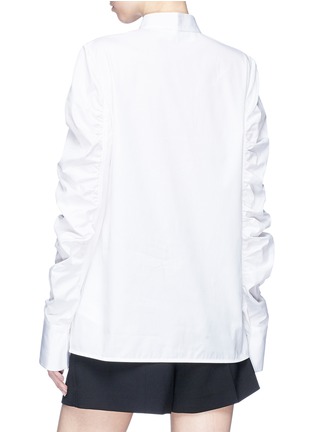 Back View - Click To Enlarge - VICTORIA, VICTORIA BECKHAM - Ruched sleeve shirt