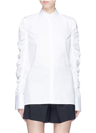 Main View - Click To Enlarge - VICTORIA, VICTORIA BECKHAM - Ruched sleeve shirt