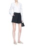 Figure View - Click To Enlarge - VICTORIA, VICTORIA BECKHAM - Ruched sleeve shirt