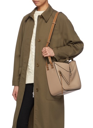 Front View - Click To Enlarge - LOEWE - 'Hammock' small colourblock calfskin leather bag