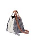 Figure View - Click To Enlarge - LOEWE - 'Hammock Scarf' stripe fringe small leather bag