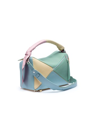 Figure View - Click To Enlarge - LOEWE - 'Puzzle Wrap' colourblock leather bag
