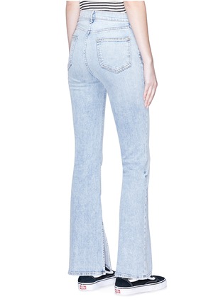 Back View - Click To Enlarge - RAG & BONE - 'Bella' split cuff flared jeans
