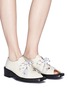 Figure View - Click To Enlarge - AALTO - 'Zombie' cutout leather Derbies