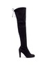 Main View - Click To Enlarge - STUART WEITZMAN - 'Highland' stretch suede thigh high boots