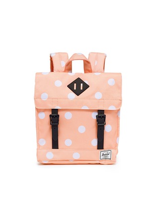 Main View - Click To Enlarge - HERSCHEL SUPPLY CO. - 'Survey' polka dot print canvas 5.5L kids backpack