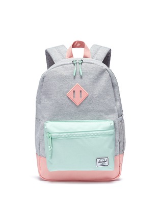 Main View - Click To Enlarge - HERSCHEL SUPPLY CO. - 'Heritage' colourblock canvas 16L kids backpack