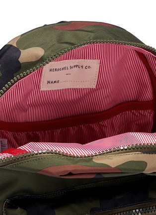 Detail View - Click To Enlarge - HERSCHEL SUPPLY CO. - 'Heritage' camouflage print canvas 16L kids backpack