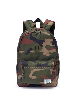 Main View - Click To Enlarge - HERSCHEL SUPPLY CO. - 'Heritage' camouflage print canvas 16L kids backpack