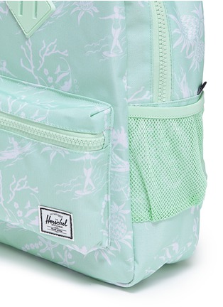 Detail View - Click To Enlarge - HERSCHEL SUPPLY CO. - 'Heritage' yucca print canvas 16L kids backpack