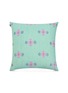 Main View - Click To Enlarge - KBEN & HOL - Blooms on Cotton cushion – Misty Jade