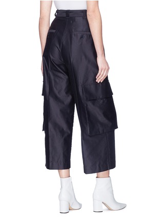 Back View - Click To Enlarge - 10478 - Belted cargo culottes