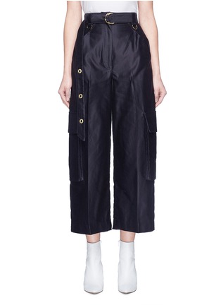 Main View - Click To Enlarge - 10478 - Belted cargo culottes
