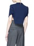 Back View - Click To Enlarge - 10478 - Side split cropped sweater