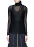 Main View - Click To Enlarge - 10478 - Button turtleneck top