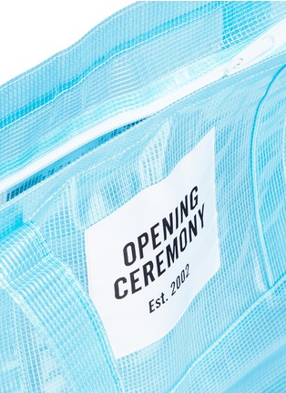 Detail View - Click To Enlarge - OPENING CEREMONY - Logo patch medium PVC mesh tote