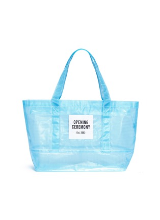 Main View - Click To Enlarge - OPENING CEREMONY - Logo patch medium PVC mesh tote